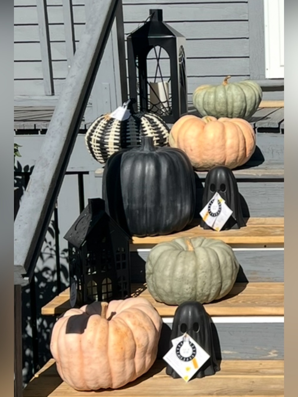 2 Decorative Spiderweb Outdoor Lanterns